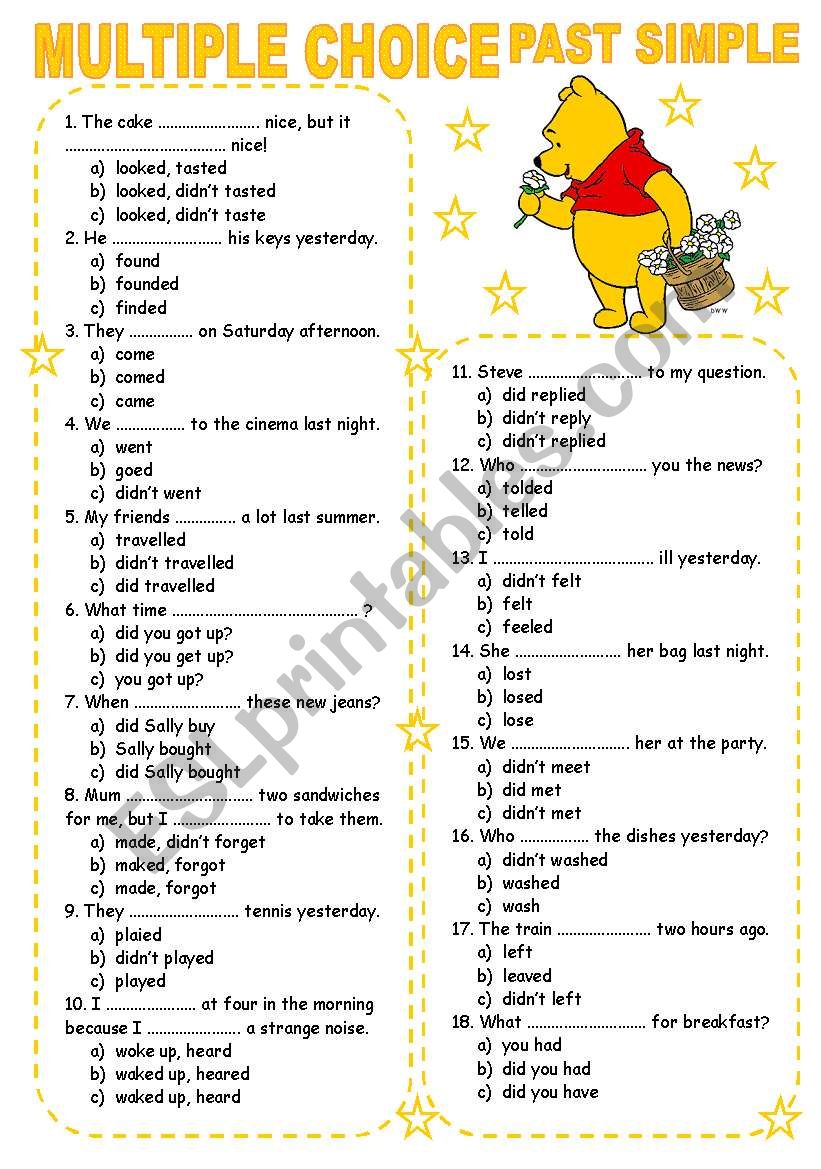 the-simple-past-tense-multiple-choice-test-www-elt-els