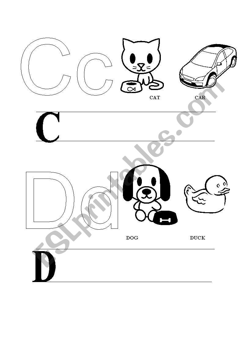 C-D worksheet