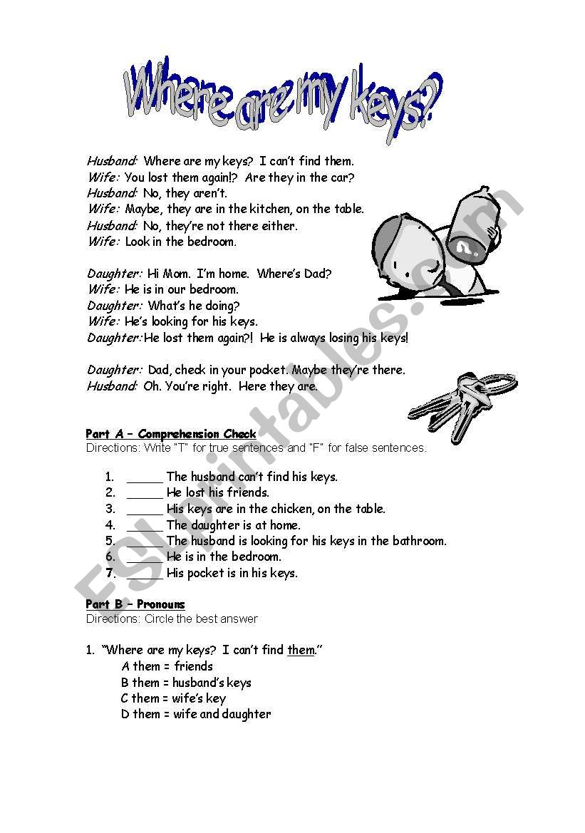 prepositions of location worksheet