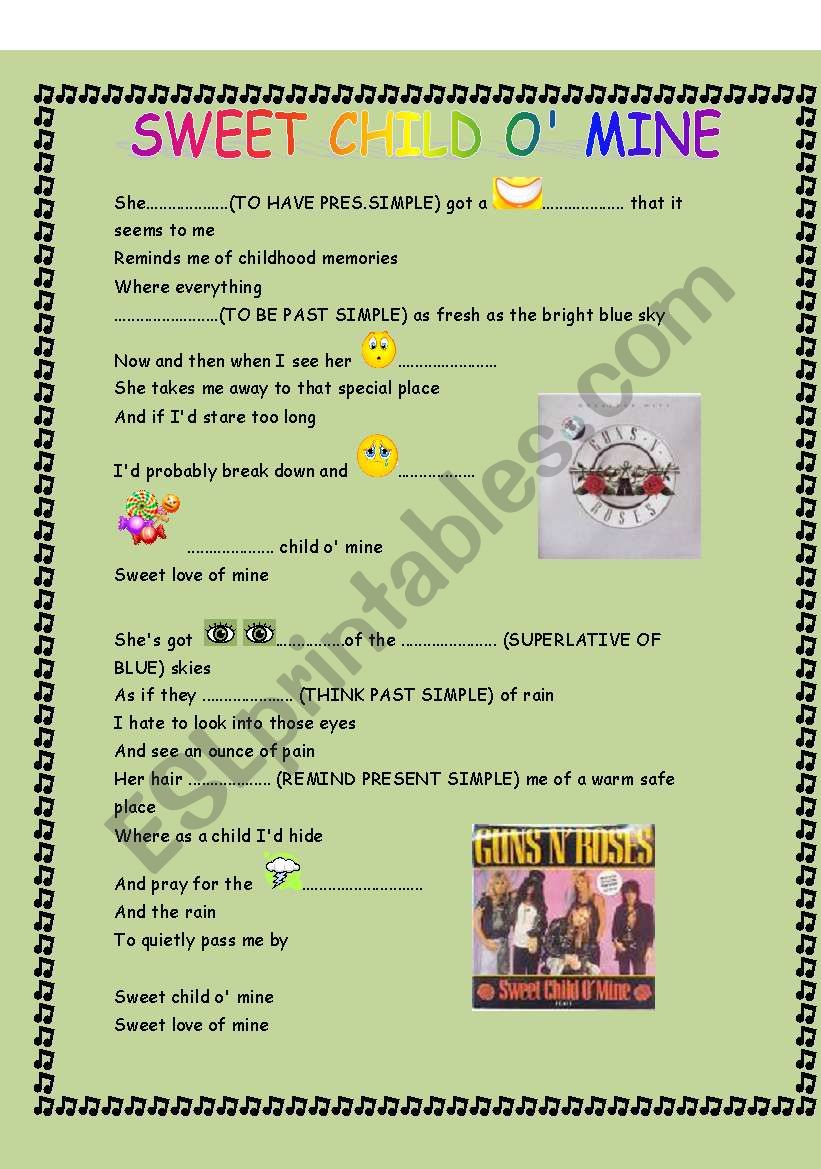 GUNS AND ROSES:SWEET CHILD OÂ´ MINE