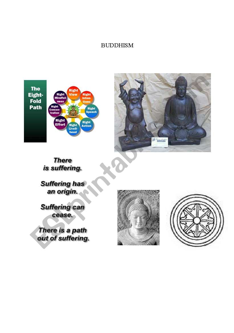 Buddhism Pics/Info worksheet