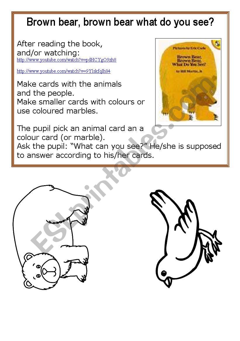 Brown bear communication cards