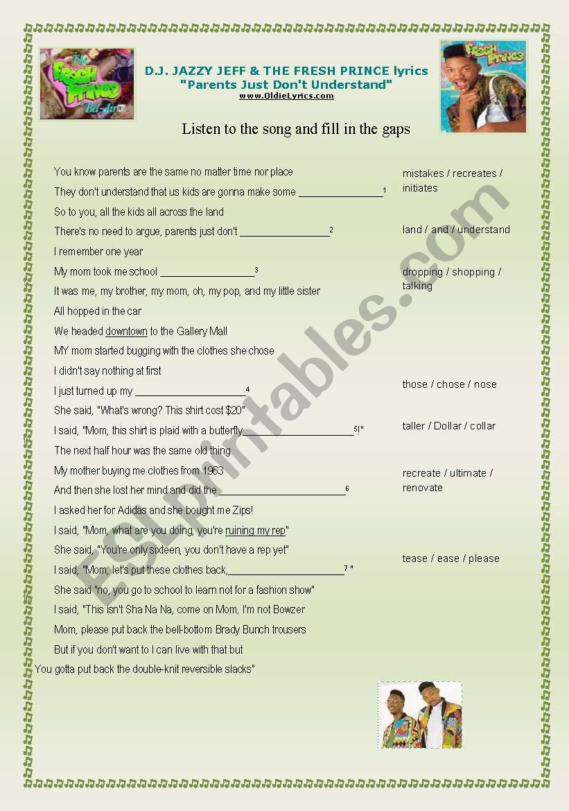 parents just dont understand lyrics