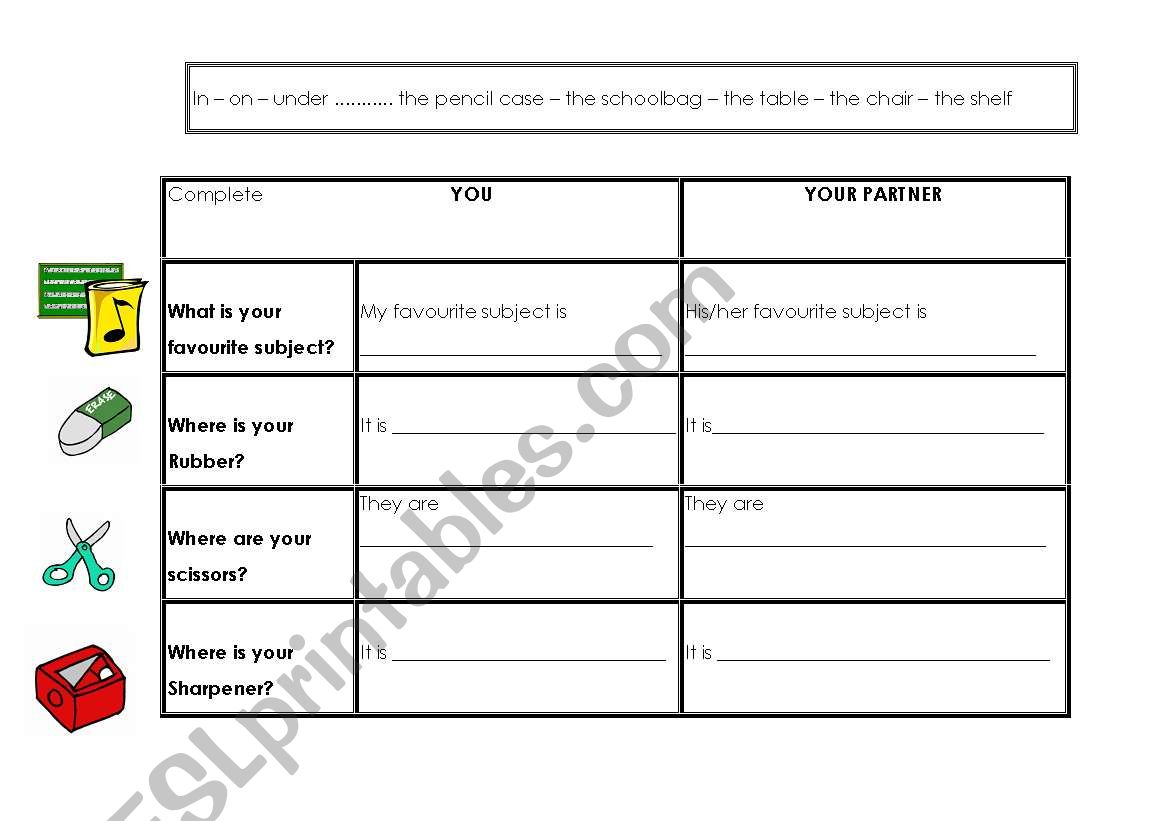 interview worksheet