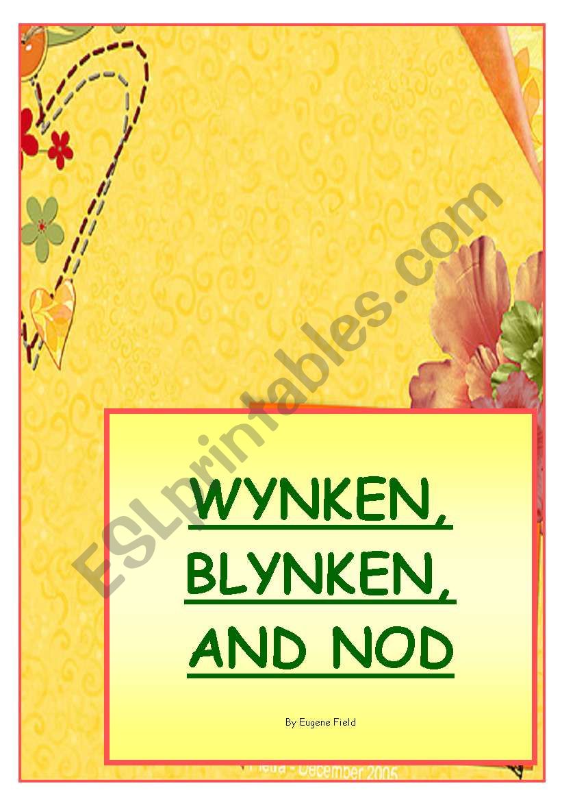 WYNKEN, BLYNKEN AND NOD by Eugene Field - poetry corner