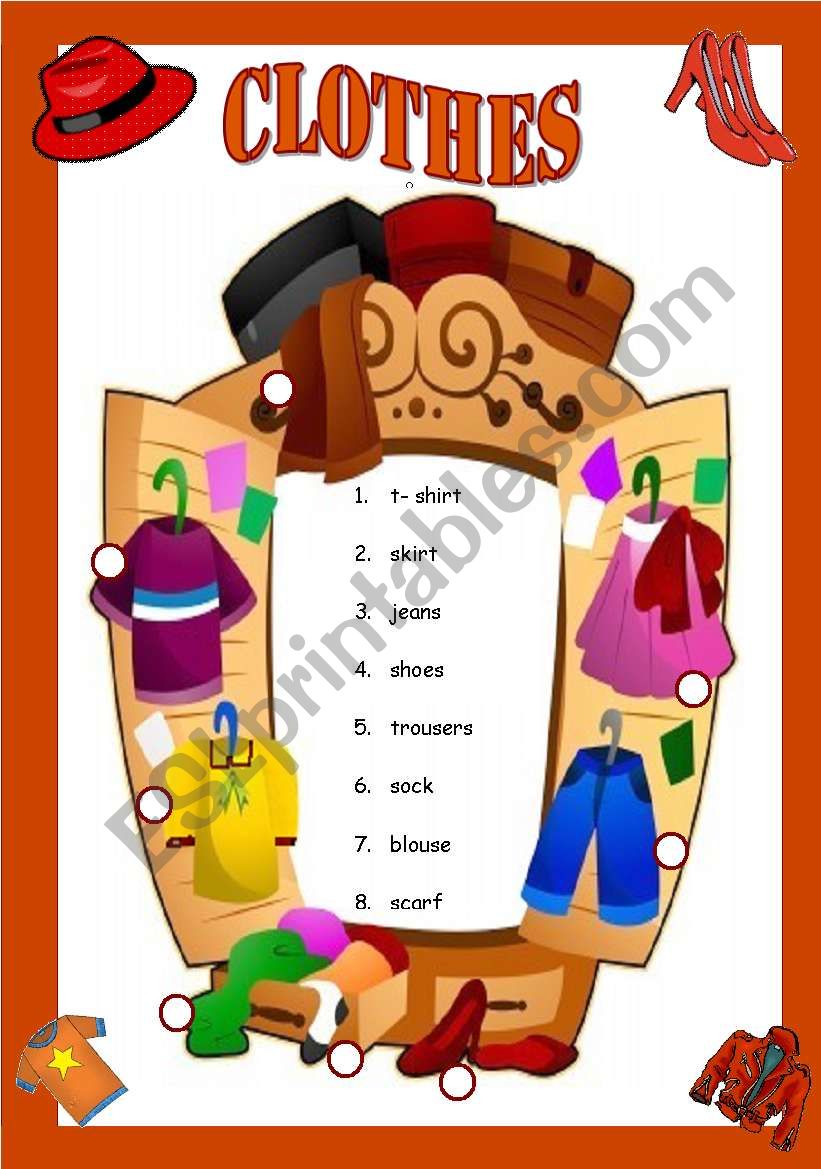 CLOTHES worksheet