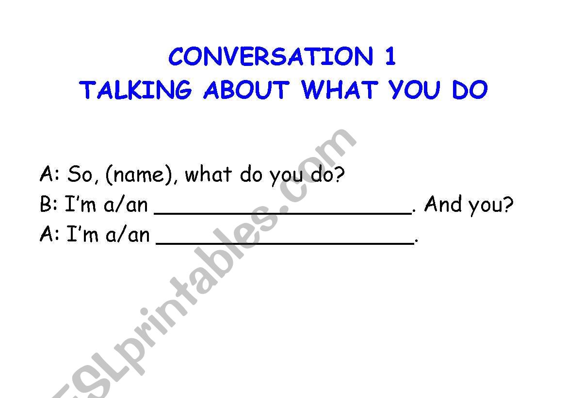 BASIC CONVERSATION PROMPTS worksheet