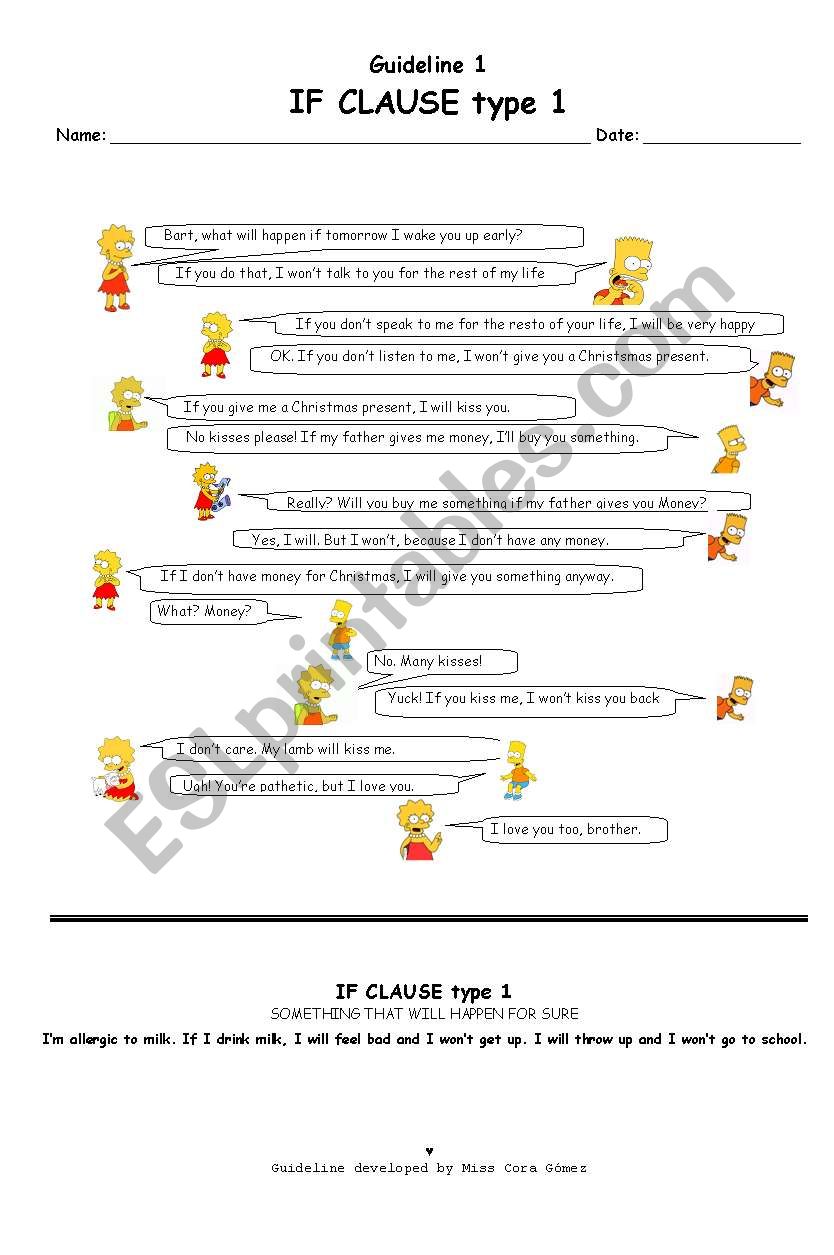 The Simpsons: If clauses type 1