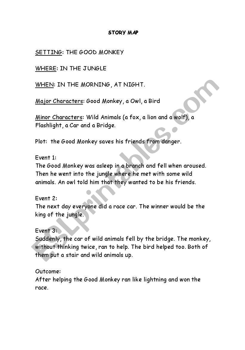 the good monkey worksheet