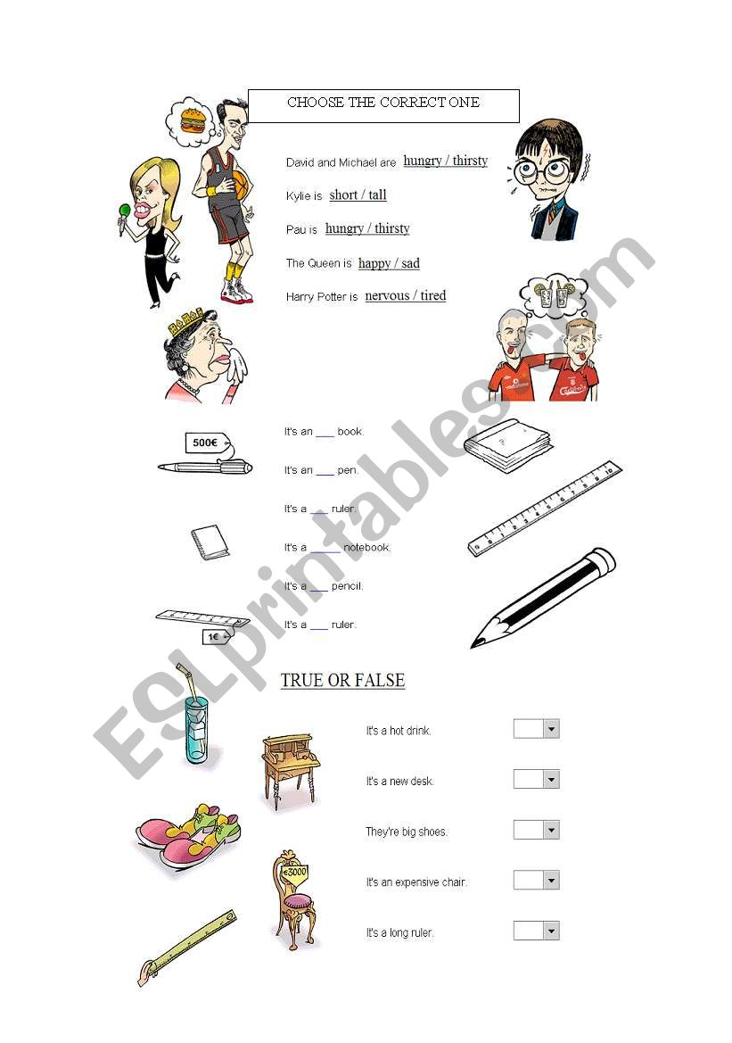 Comparative adjectives worksheet