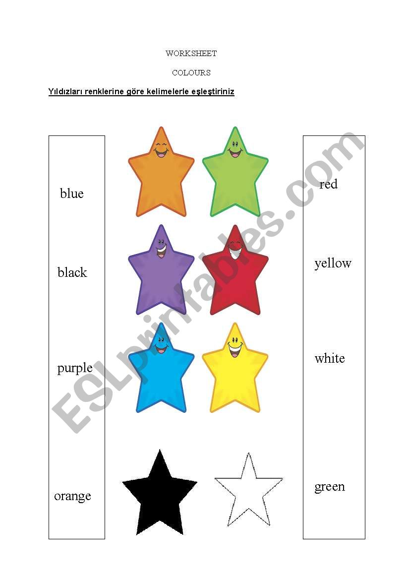 Colour worksheet