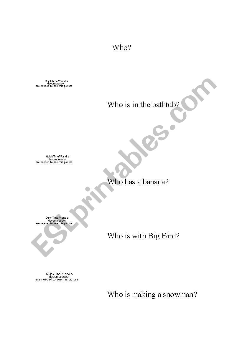 Who is ? worksheet