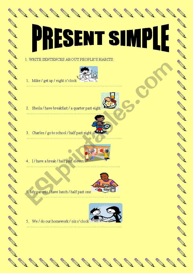 Present Simple worksheet