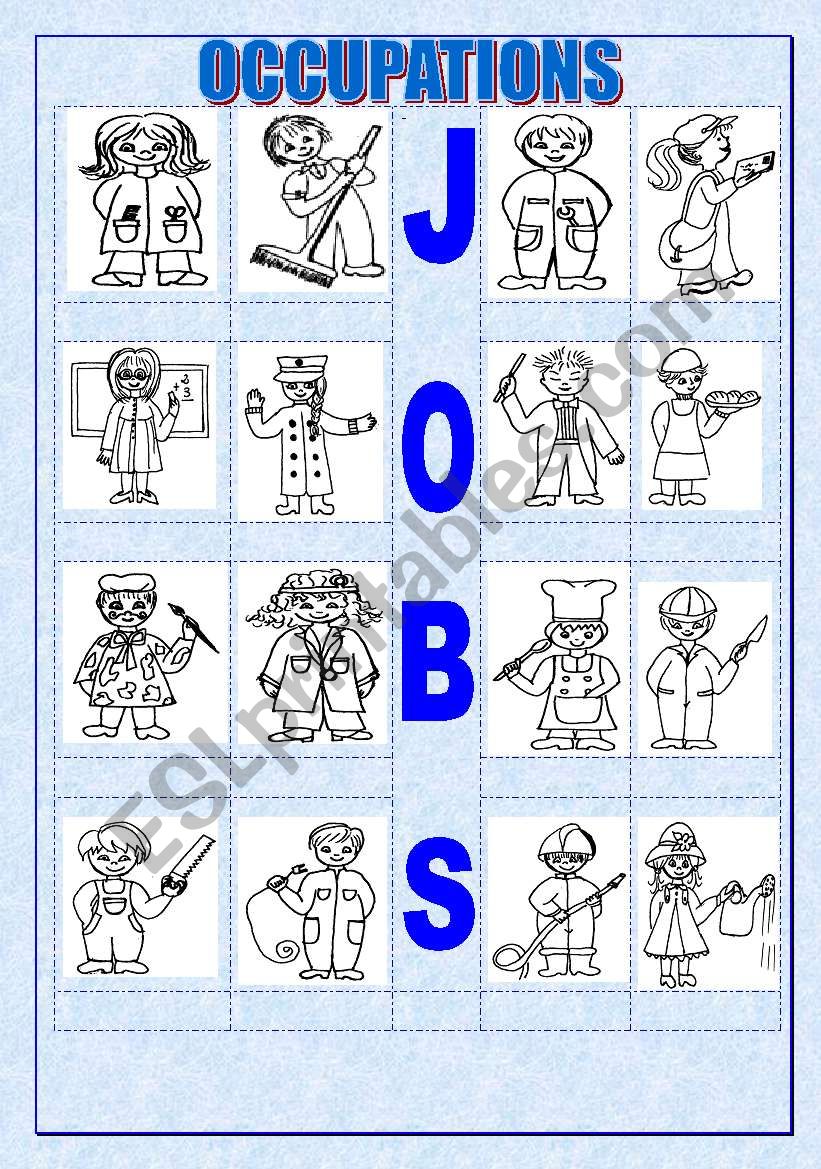 Occupations / Jobs worksheet