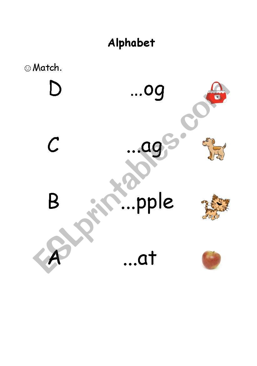 Alphabet worksheet