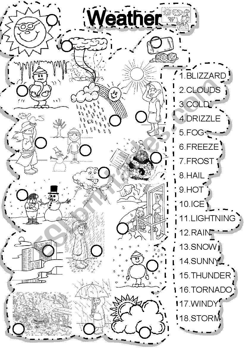 WEATHER MATCH worksheet