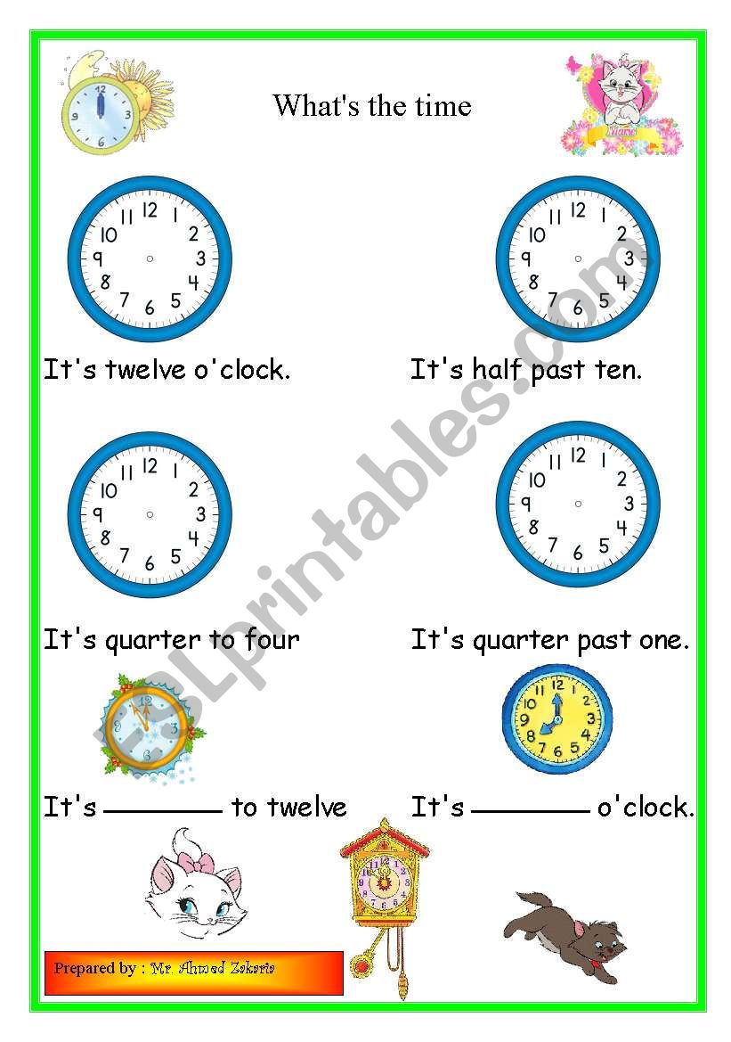 time worksheet