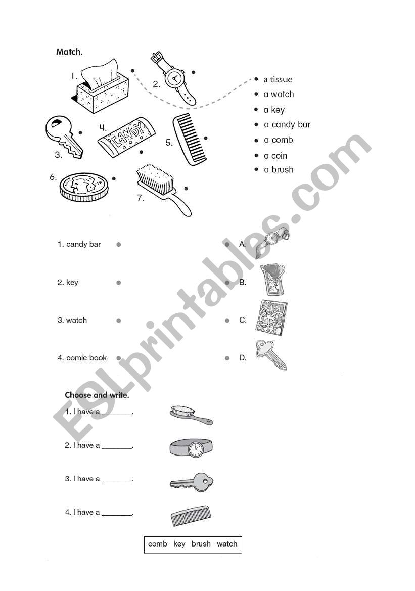 At school worksheet