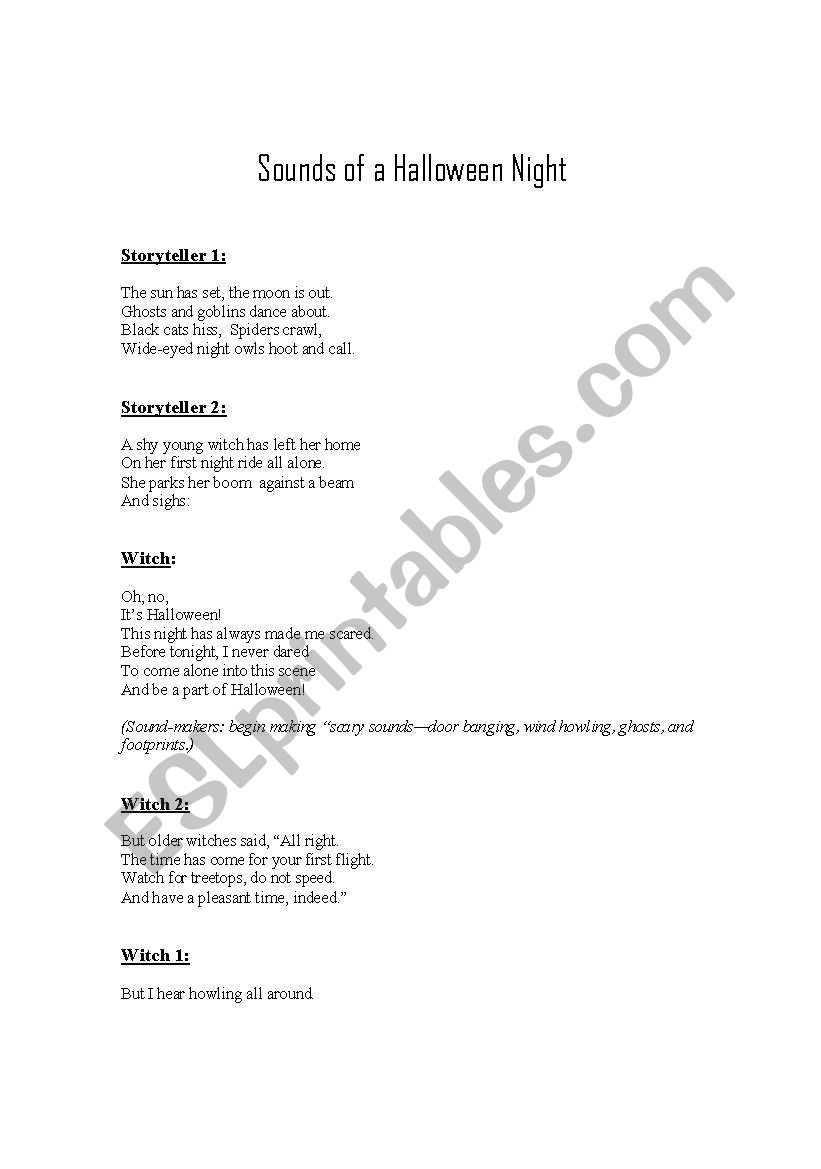 Sounds of Halloween Night Play