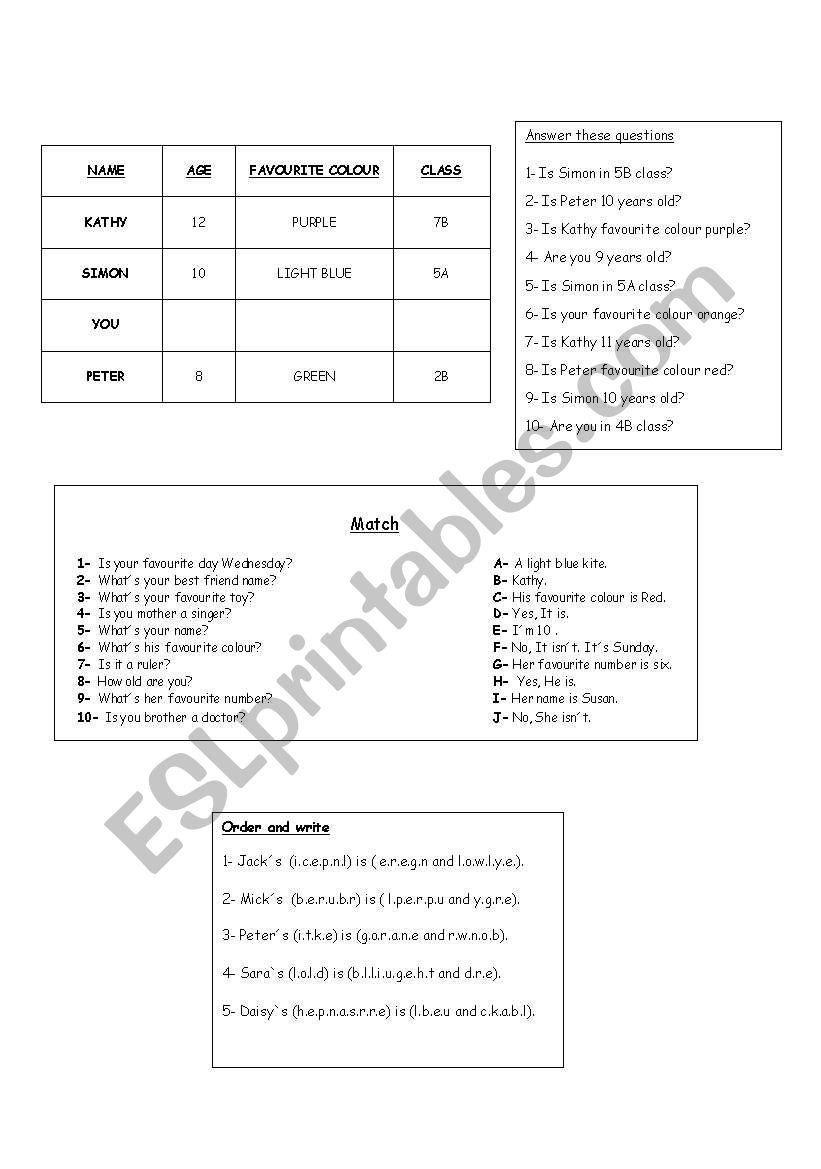 Mix worksheet