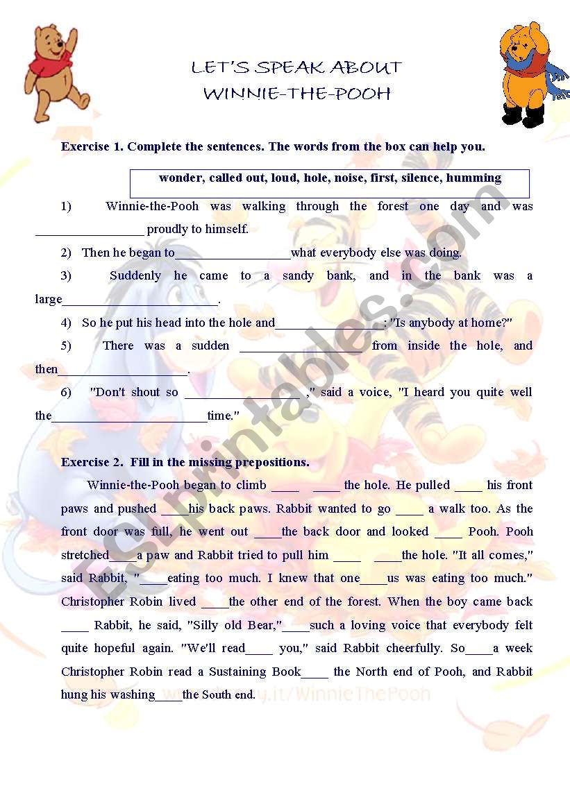 Summer Camp Activity worksheet