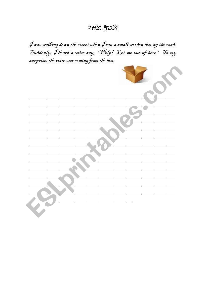 The box worksheet