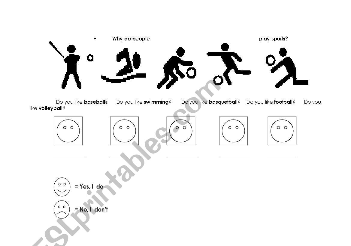 Likes and dislikes worksheet