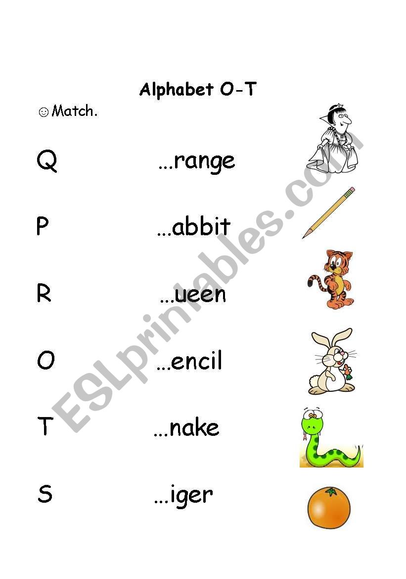 Alphabet worksheet