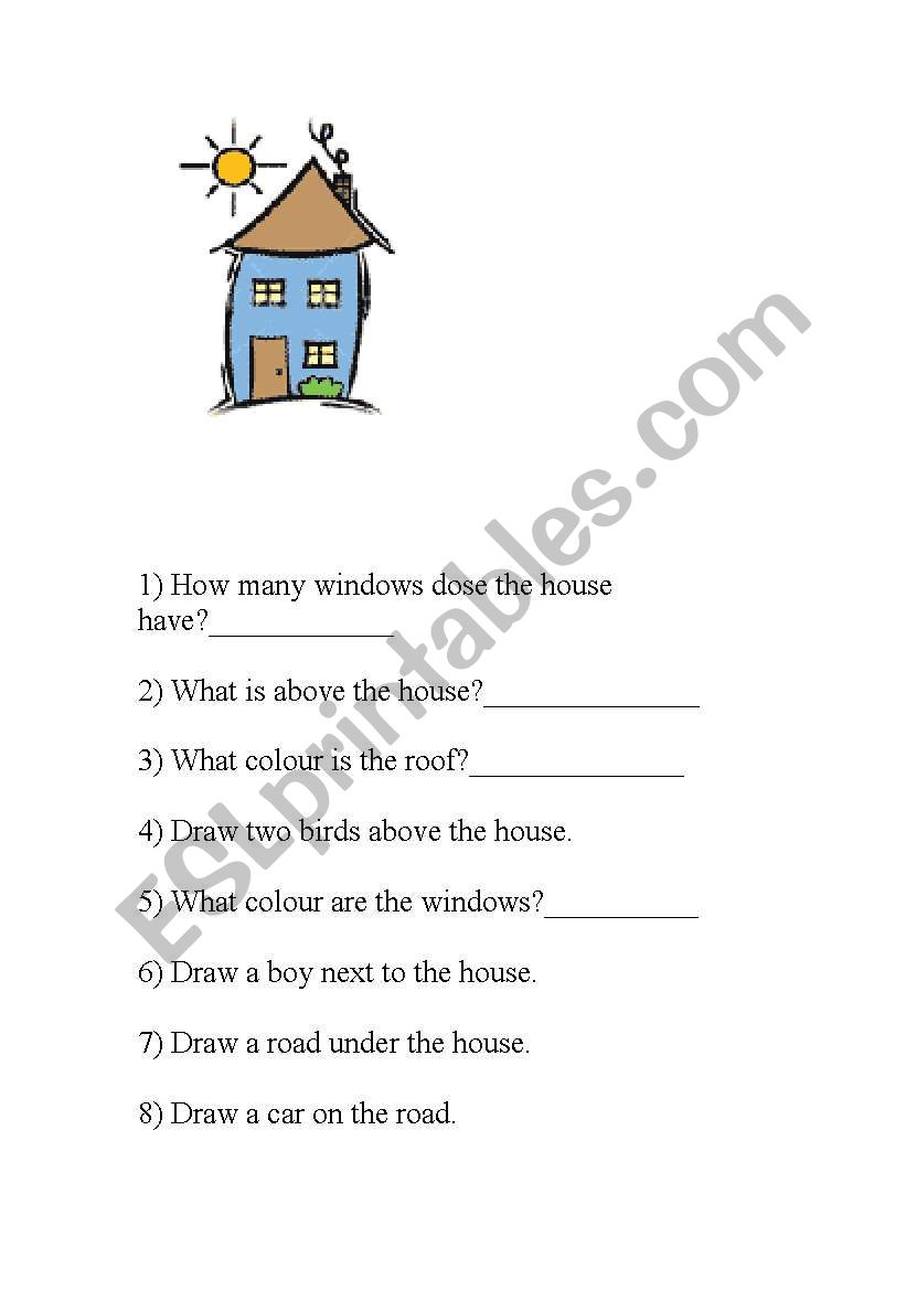 Picture Comprehension worksheet