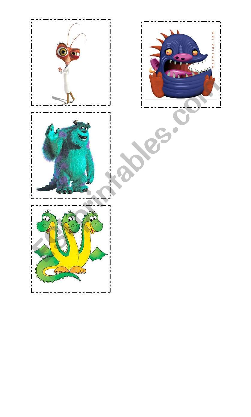 MONSTERS DESCRIPTION MEMORY GAME (PART 2)