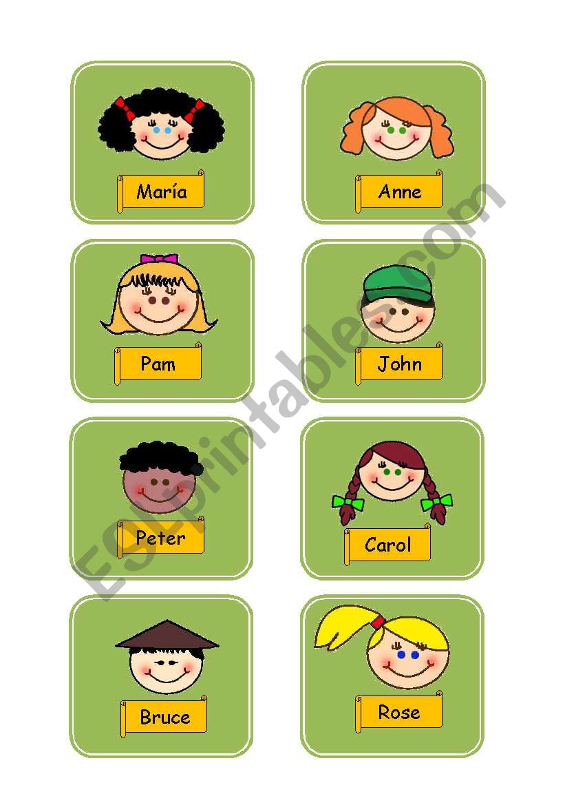 Who Is Who Flashcards 1. worksheet