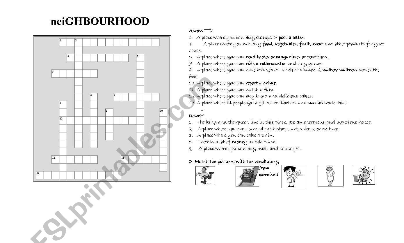 Parts of the city crossword puzzle