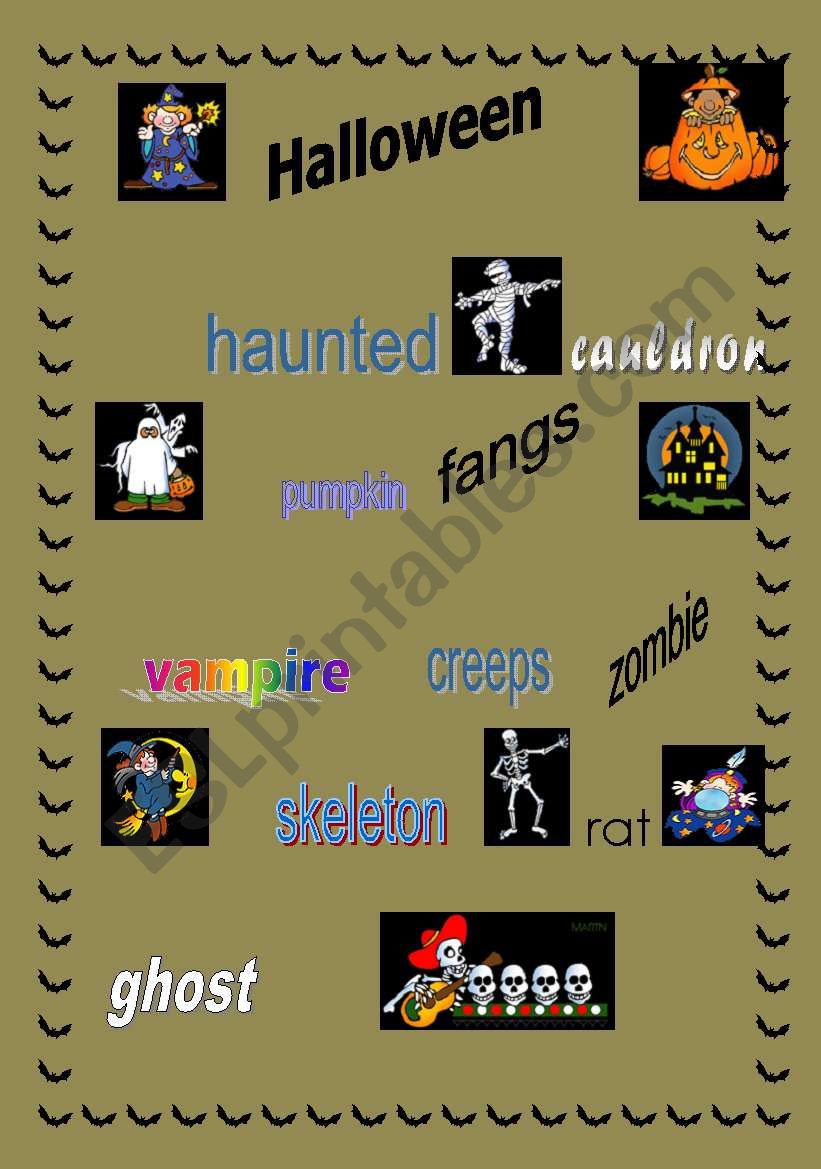 Halloween Vocabulary 1 worksheet
