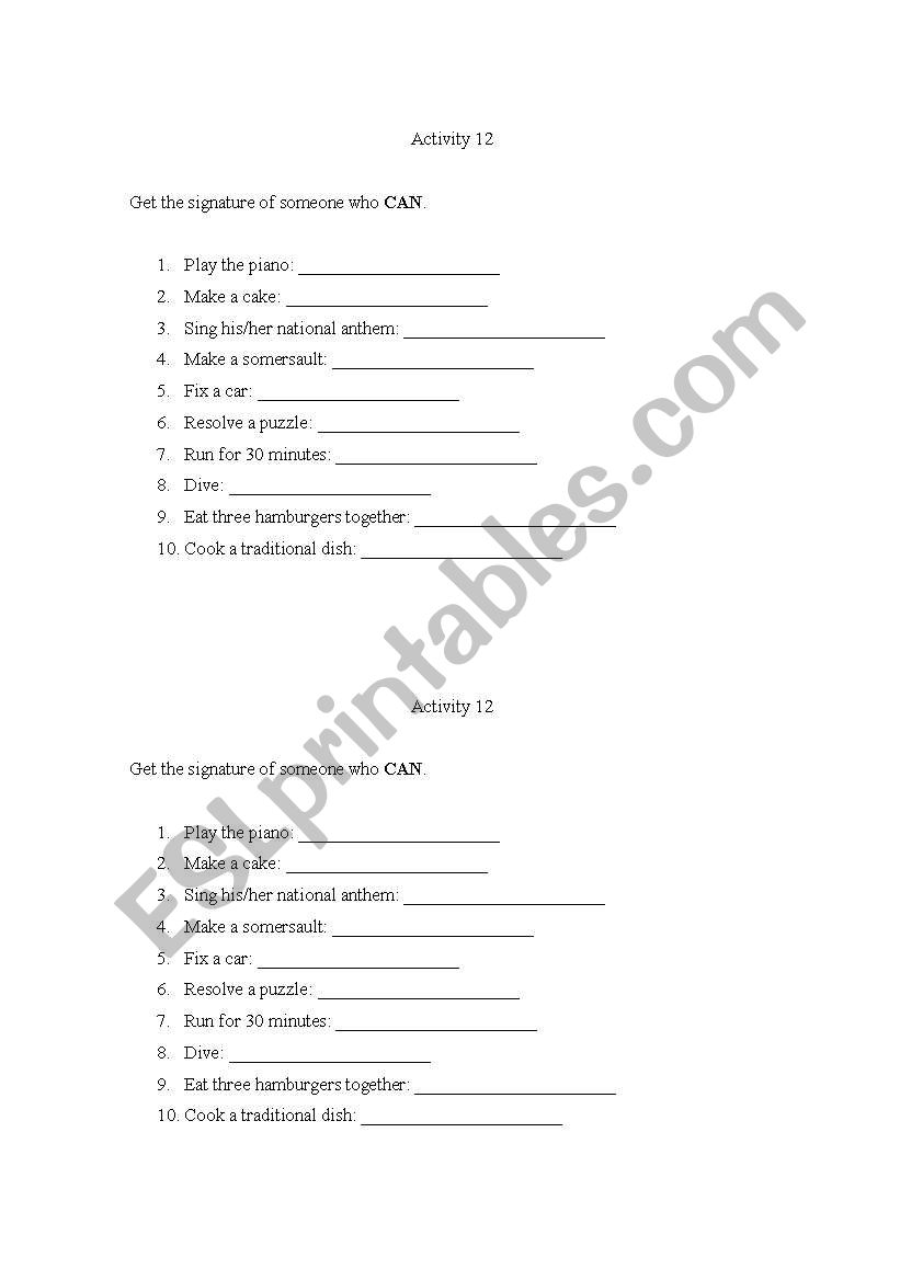 Can worksheet