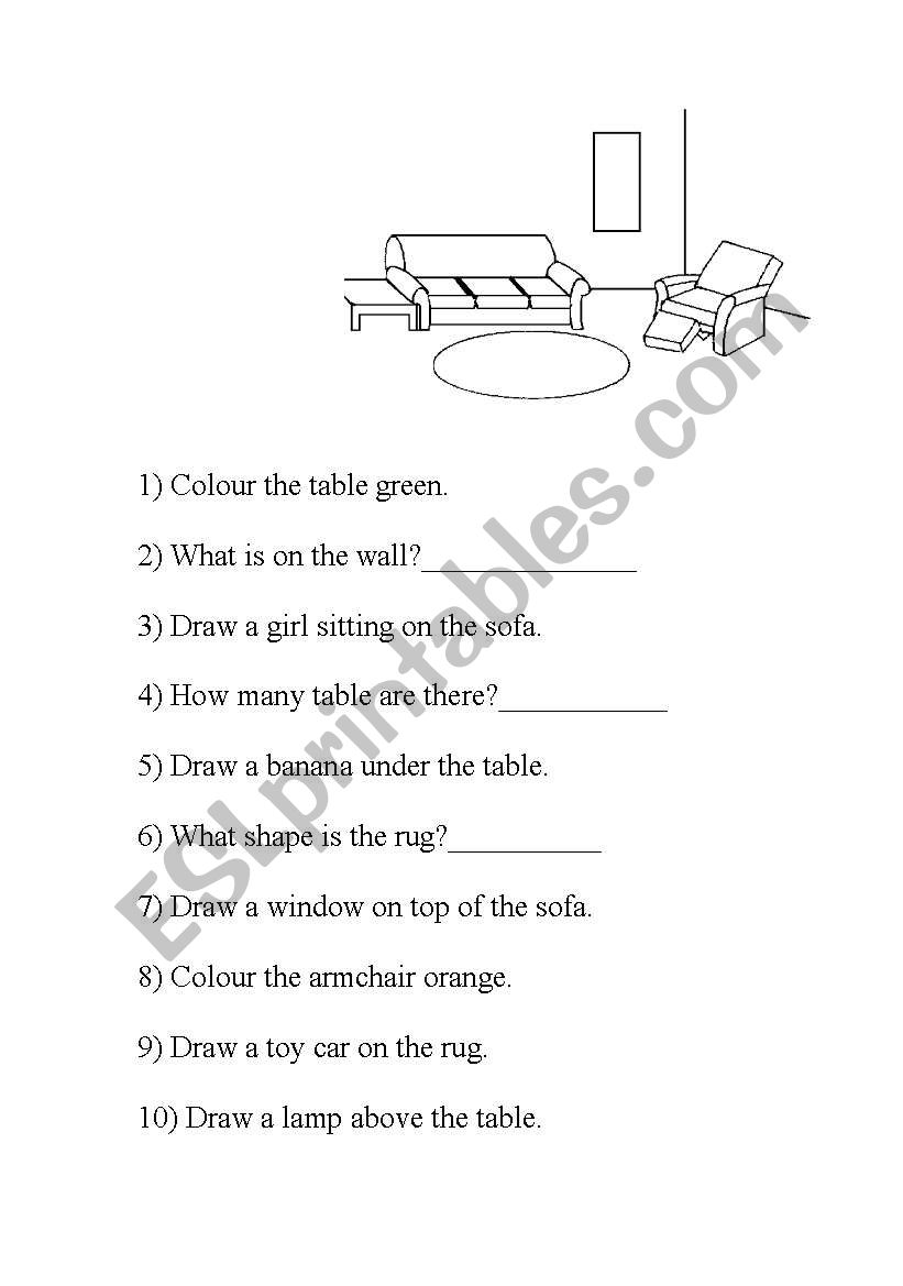 Picture Comprehension worksheet