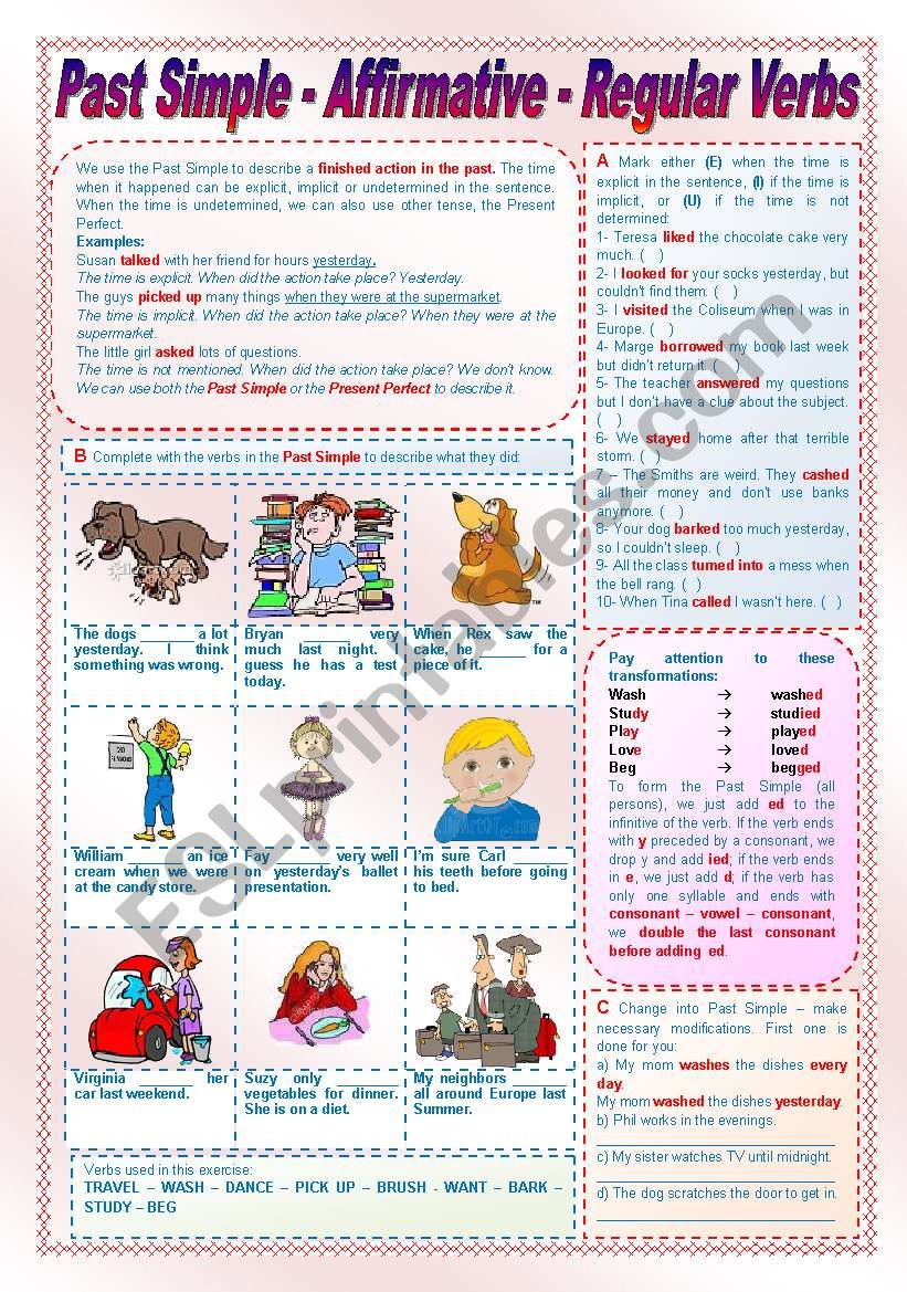 past-simple-affirmative-regular-verbs-esl-worksheet-by-zailda