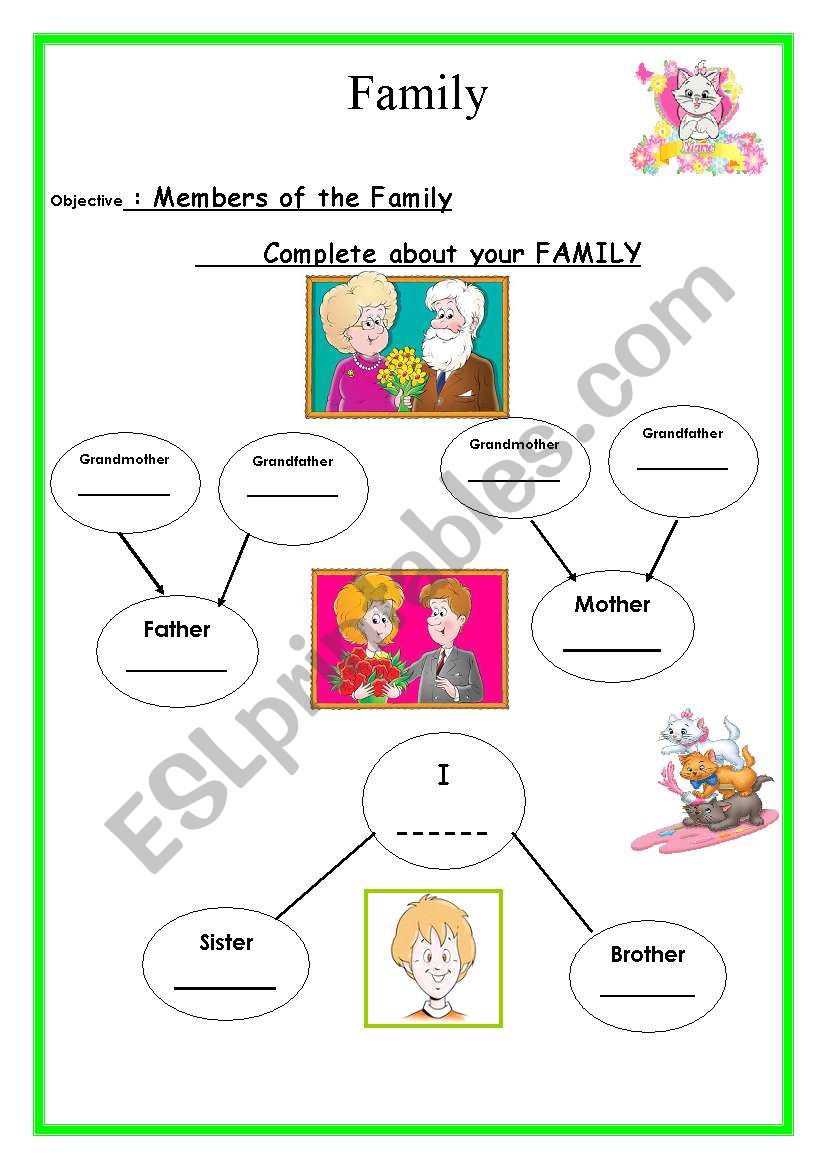 family worksheet