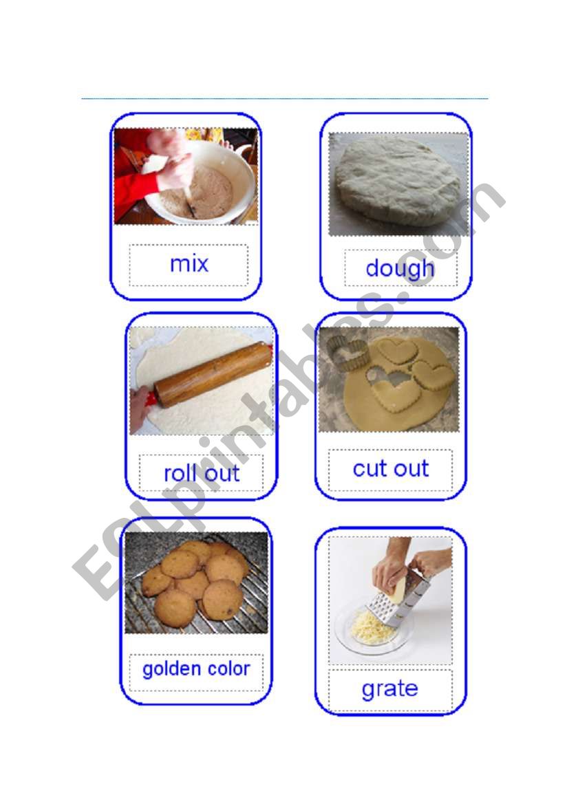 Cheese Biscuit method cards worksheet