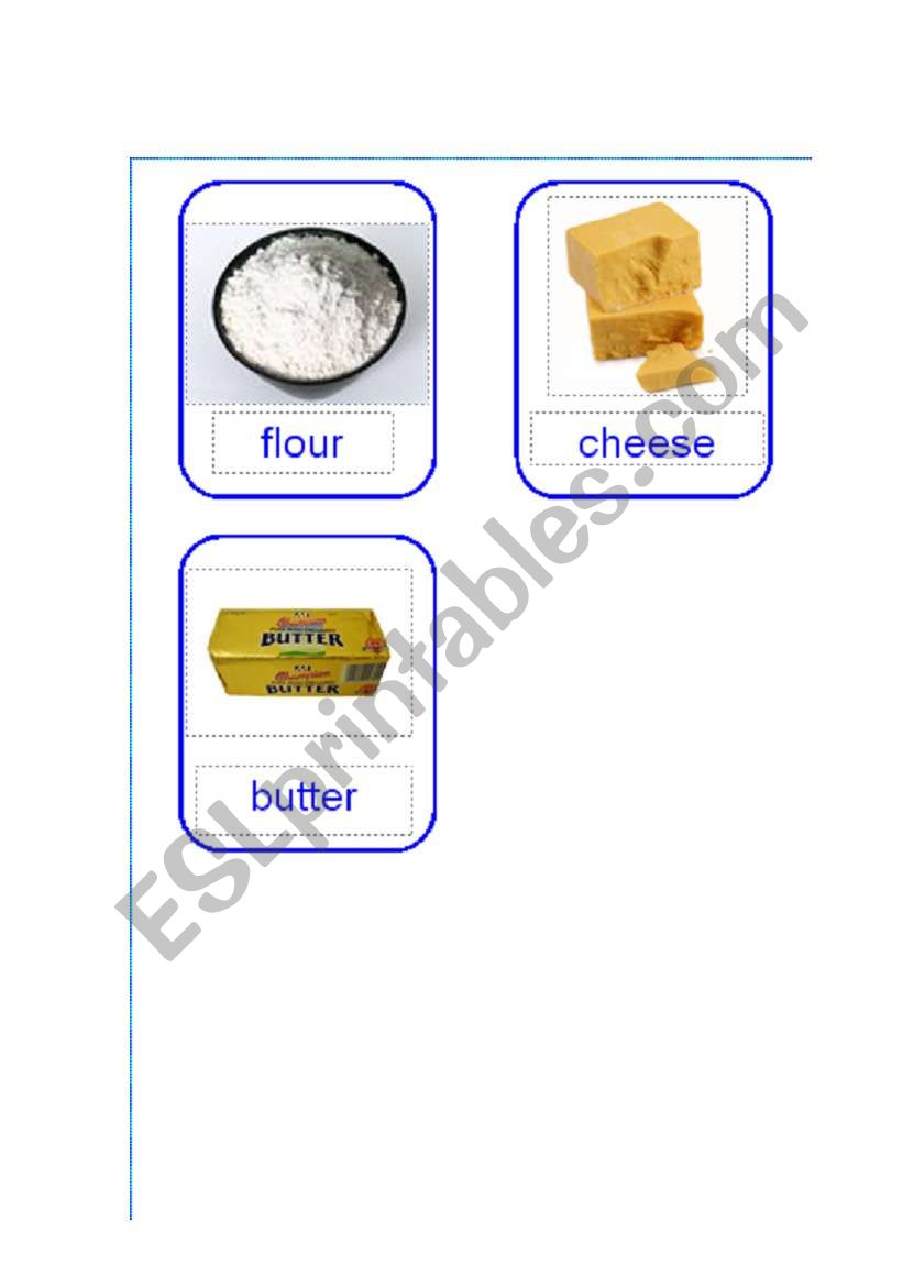 Cheese Biscuit ingredient cards