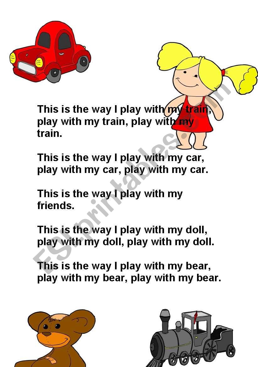 Toys song worksheet