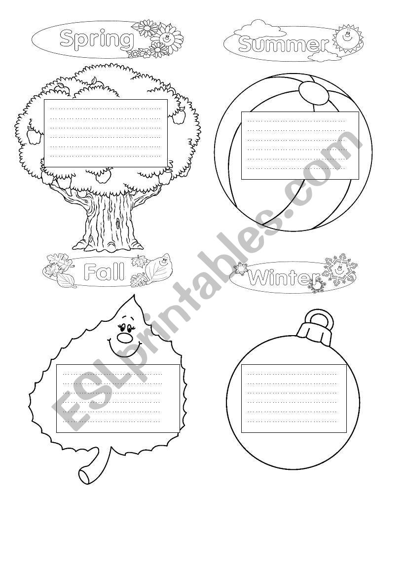 SEasons worksheet