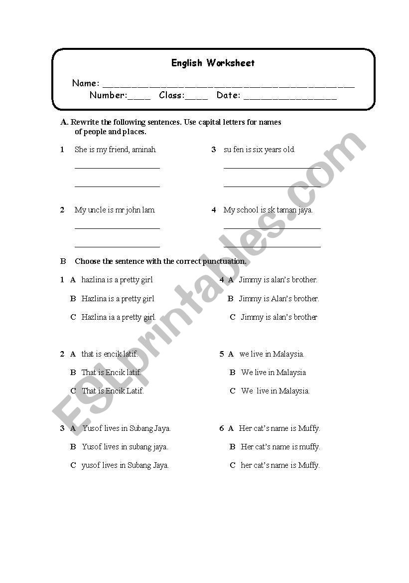 People around me worksheet