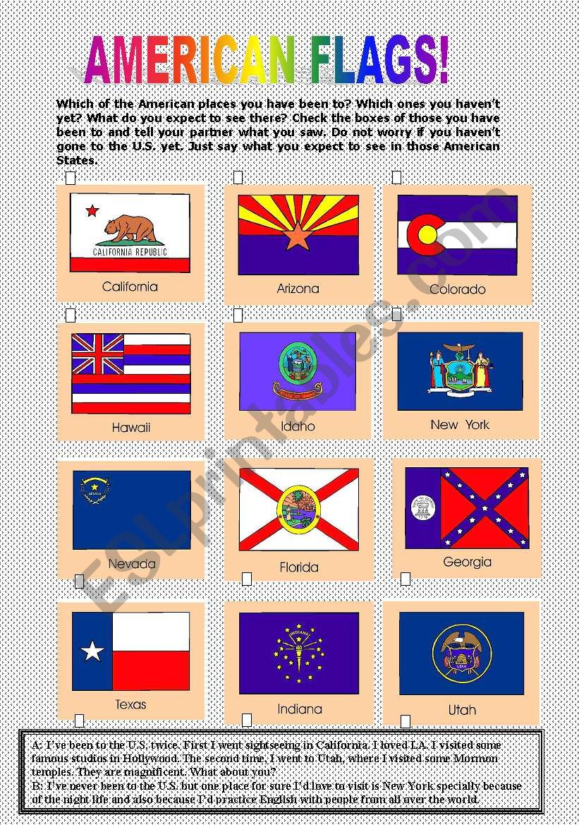 american flag worksheet