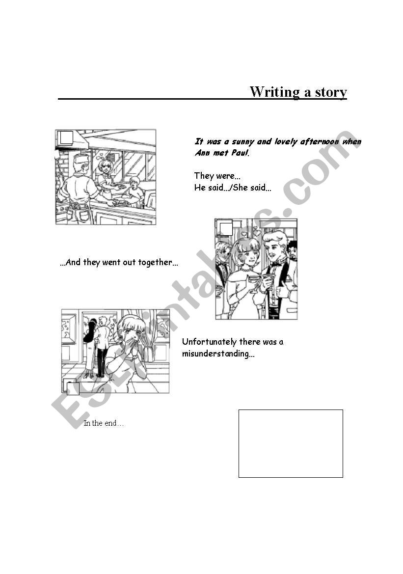 writing a story worksheet