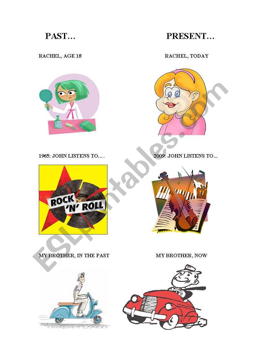 past use of used to worksheet