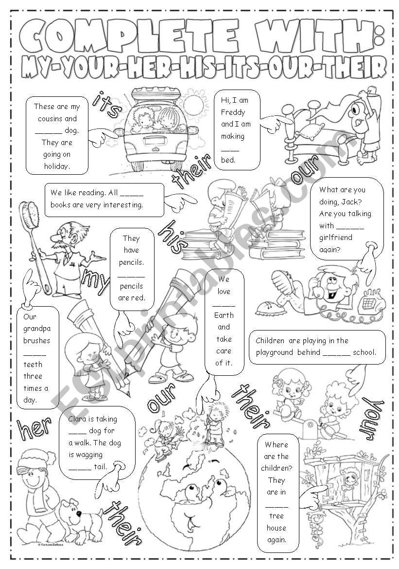 Possessive Adjectives 2 worksheet