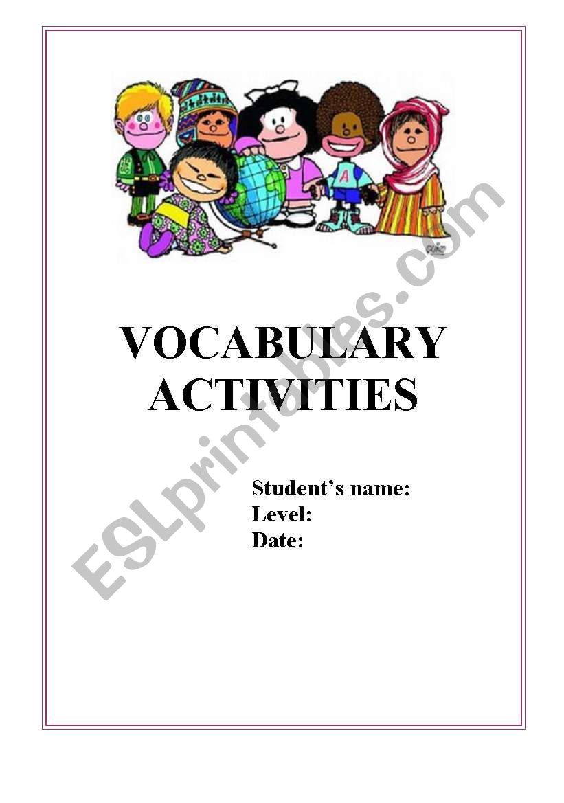 Vocabulary Activities (key included)