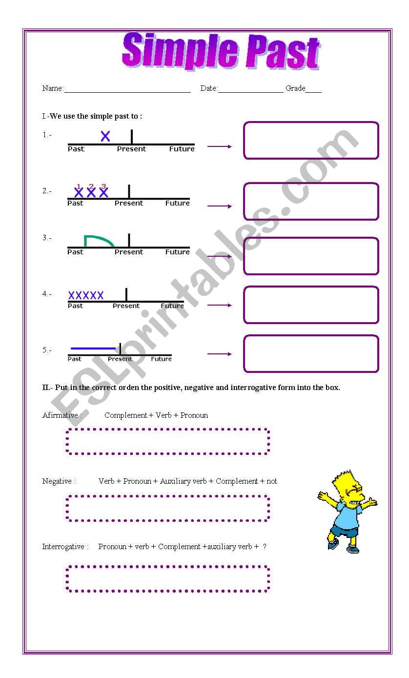 past simple worksheet