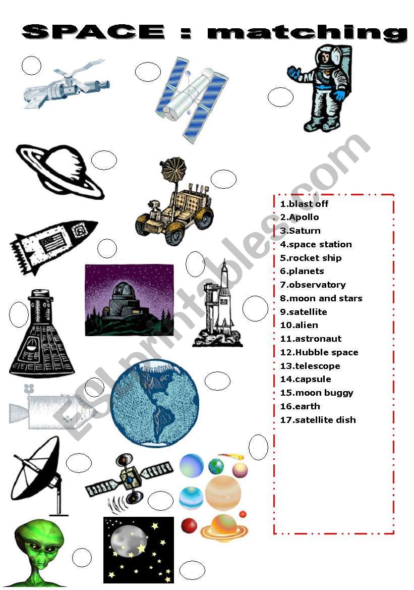 SPACE worksheet