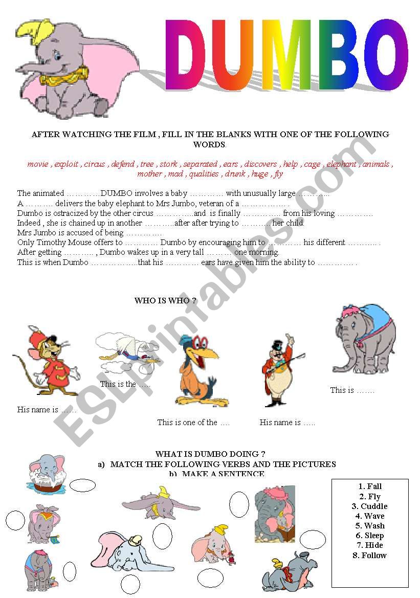 DUMBO worksheet